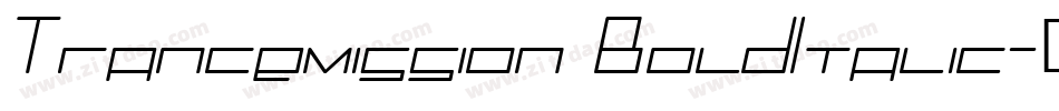 Trancemission BoldItalic字体转换